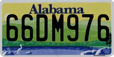 AL license plate 66DM976