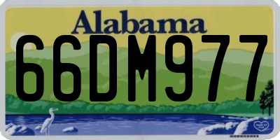 AL license plate 66DM977