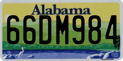 AL license plate 66DM984
