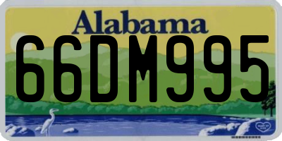 AL license plate 66DM995