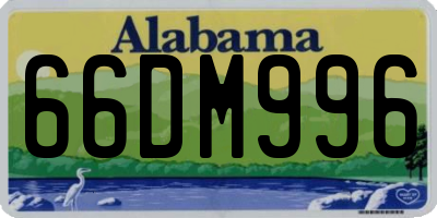 AL license plate 66DM996