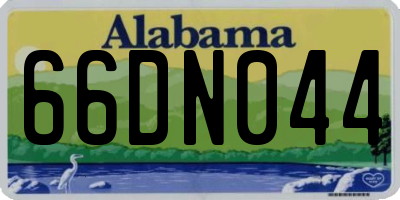 AL license plate 66DN044