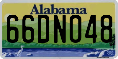 AL license plate 66DN048