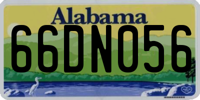 AL license plate 66DN056