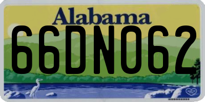 AL license plate 66DN062