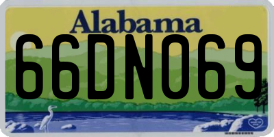 AL license plate 66DN069