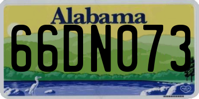 AL license plate 66DN073
