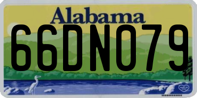 AL license plate 66DN079