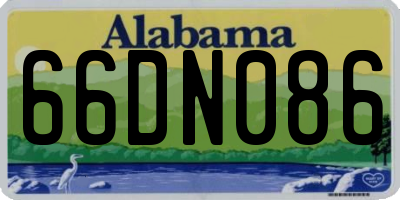 AL license plate 66DN086