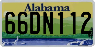 AL license plate 66DN112