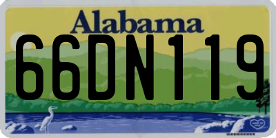 AL license plate 66DN119