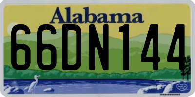 AL license plate 66DN144