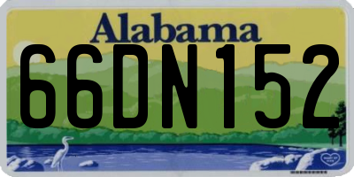 AL license plate 66DN152