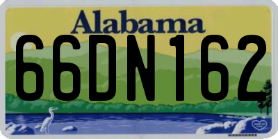 AL license plate 66DN162