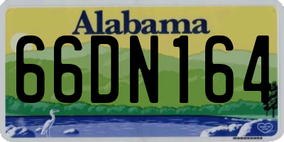 AL license plate 66DN164