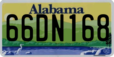 AL license plate 66DN168