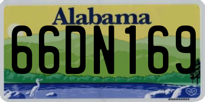 AL license plate 66DN169