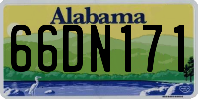 AL license plate 66DN171