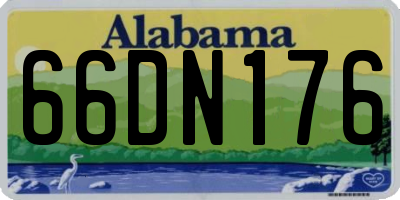 AL license plate 66DN176
