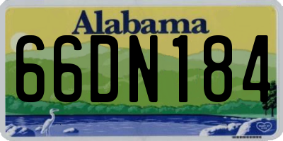 AL license plate 66DN184