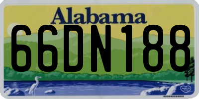 AL license plate 66DN188