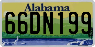 AL license plate 66DN199