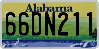 AL license plate 66DN211