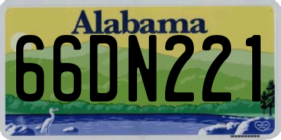 AL license plate 66DN221