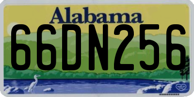 AL license plate 66DN256