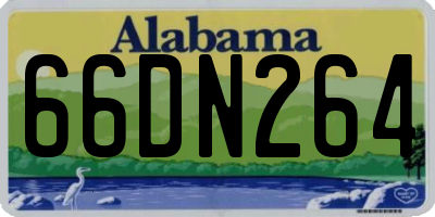 AL license plate 66DN264