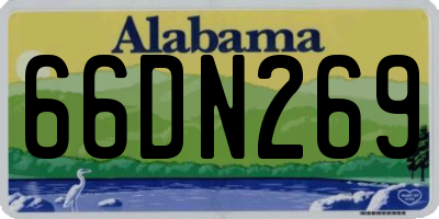 AL license plate 66DN269