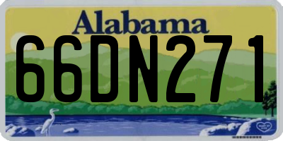 AL license plate 66DN271