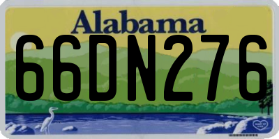 AL license plate 66DN276