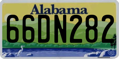 AL license plate 66DN282