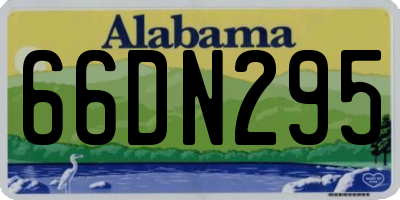 AL license plate 66DN295