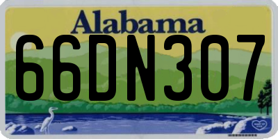 AL license plate 66DN307