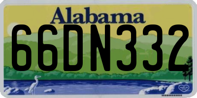 AL license plate 66DN332