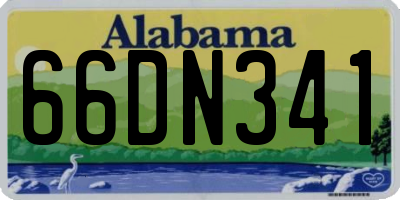 AL license plate 66DN341