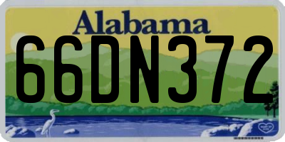 AL license plate 66DN372