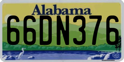 AL license plate 66DN376