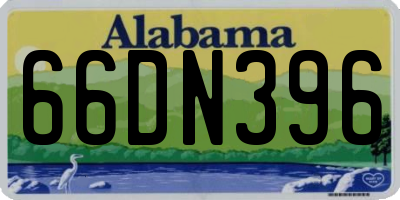 AL license plate 66DN396
