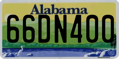 AL license plate 66DN400