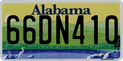 AL license plate 66DN410