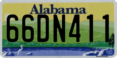 AL license plate 66DN411