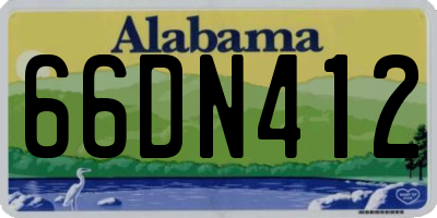 AL license plate 66DN412