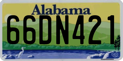AL license plate 66DN421