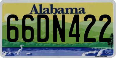 AL license plate 66DN422