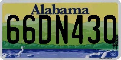 AL license plate 66DN430