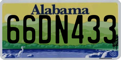 AL license plate 66DN433