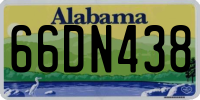 AL license plate 66DN438